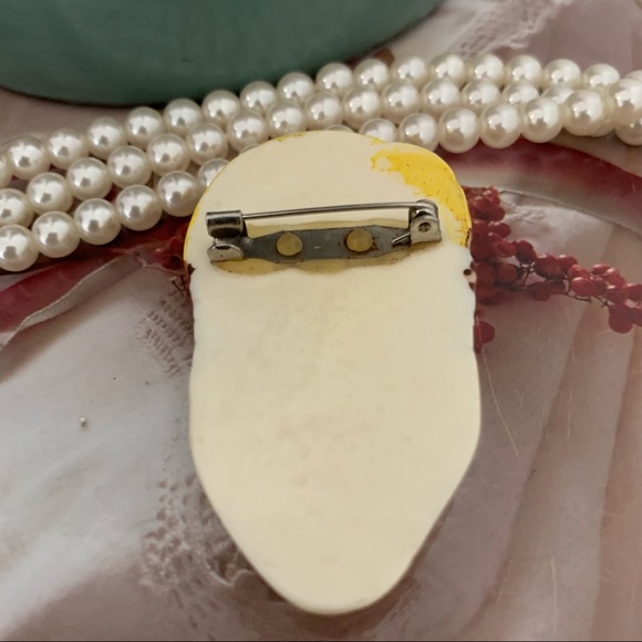 VINTAGE JEWELRY COLORFUL FACE BROOCH PIN - Picture 13 of 14